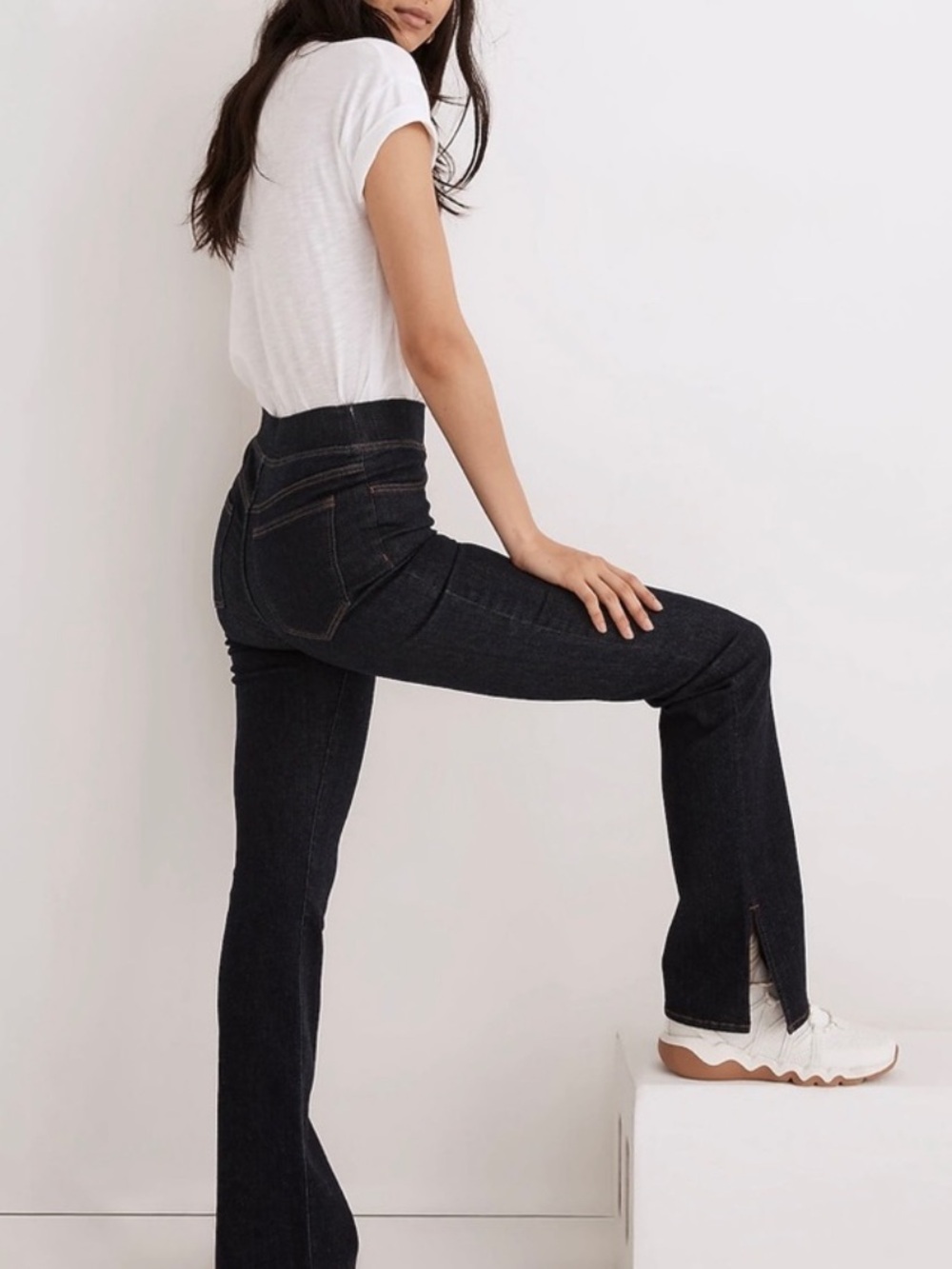 Madewell Pull-On Skinny Flare Jeans in Havenley Wash Size 26